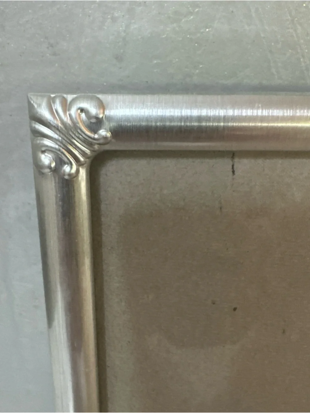 4x6 ORNATE SILVER METAL Photo Picture Frame